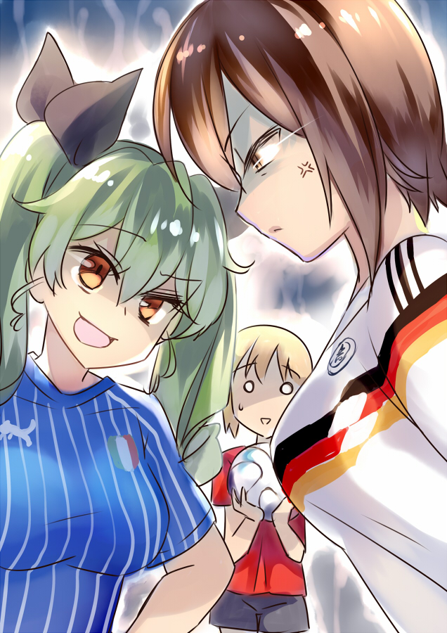 nishizumi miho, nishizumi maho, and anchovy (girls und panzer and 2 more) drawn by rei_(rei's_room)