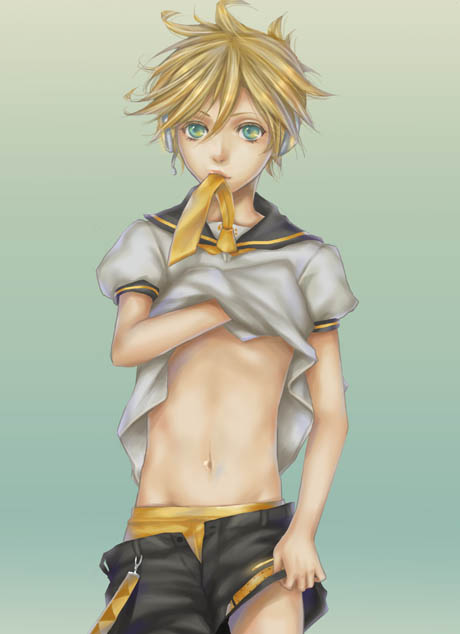 kagamine len (vocaloid) drawn by doro_(sabarudoro)