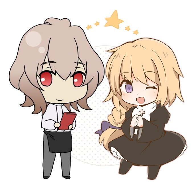 jeanne d'arc and sieg (fate and 1 more) drawn by keyne
