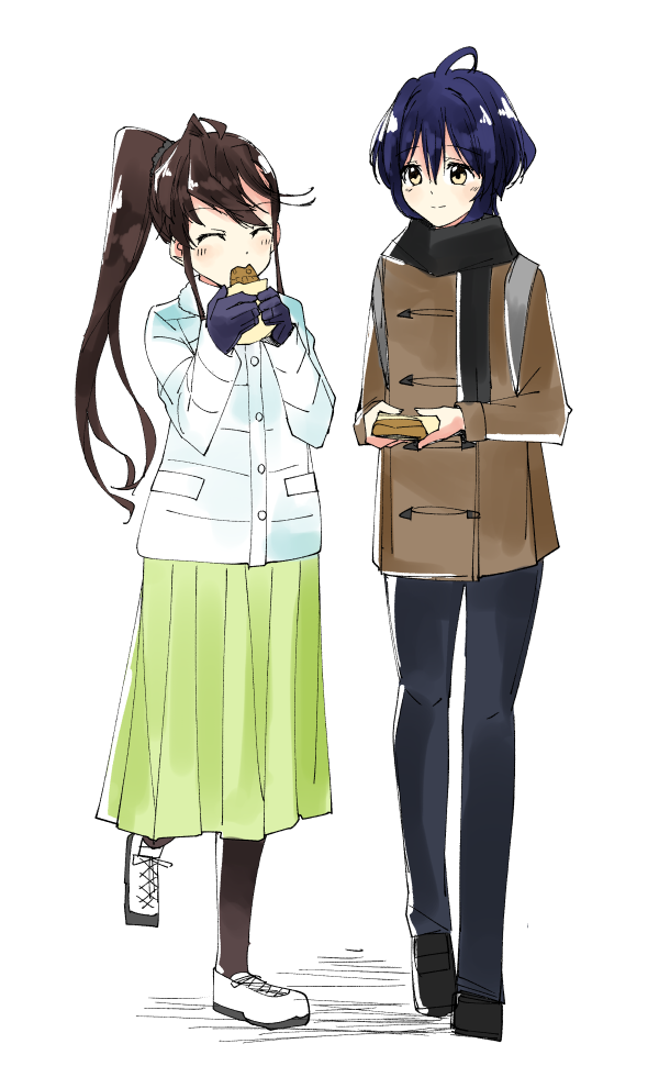 takigawa miu and toda jun (22/7) drawn by trefle_r