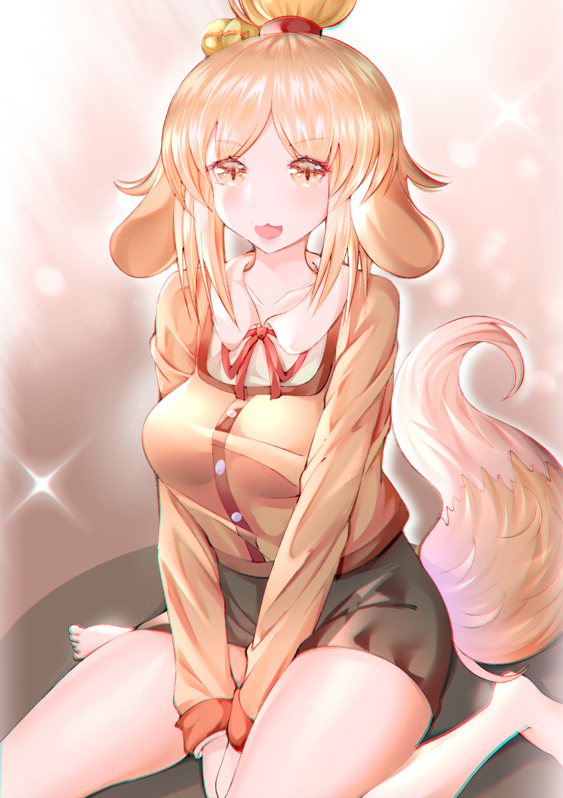 isabelle (animal crossing) drawn by jiaxi_daze