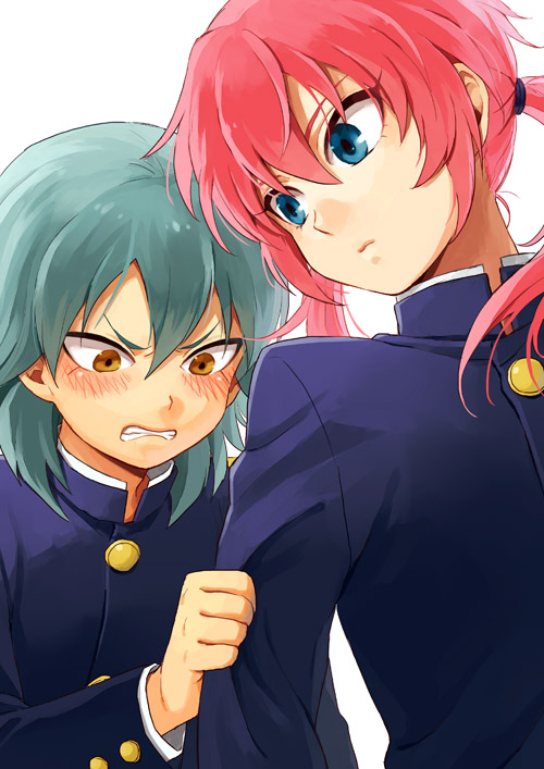 kirino ranmaru and kariya masaki (inazuma eleven and 1 more) drawn by riho