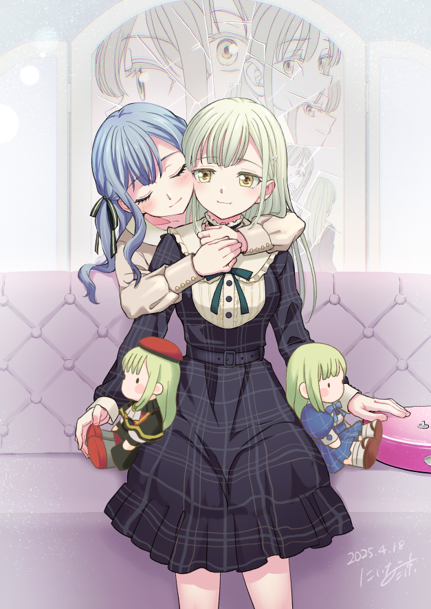 togawa sakiko, wakaba mutsumi, and mortis (bang dream!) drawn by niina_ryou