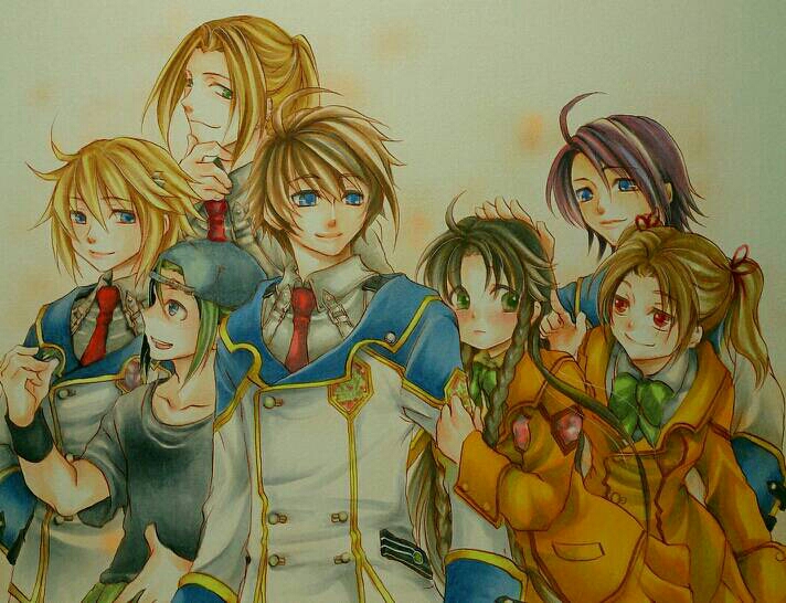 nina antalk, layfon alseif, meishen trinden, sharnid elipton, mifi lotten, and 2 more (koukaku no regios) drawn by 2171832