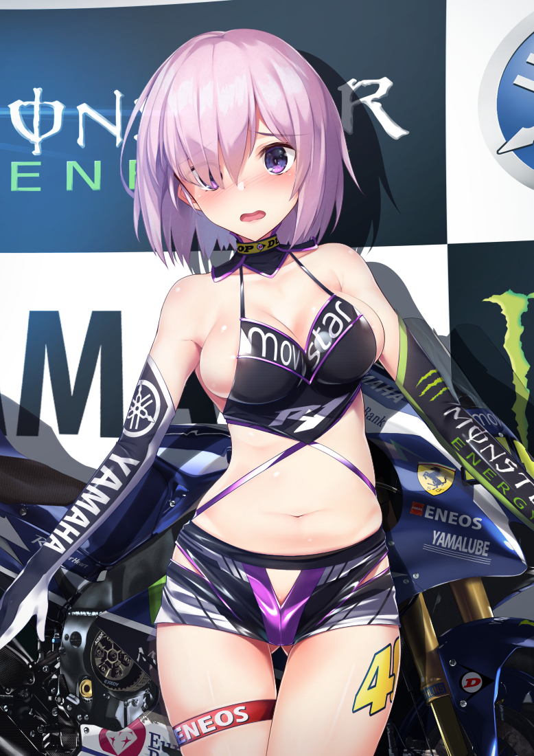 mash kyrielight (fate and 2 more) drawn by gedou_(shigure_seishin)