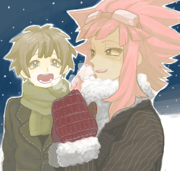 tsunami jousuke and tachimukai yuuki (inazuma eleven) drawn by mero_(omigurax)