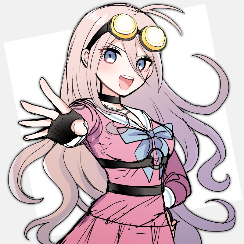 iruma miu (danganronpa and 1 more) drawn by mosu2