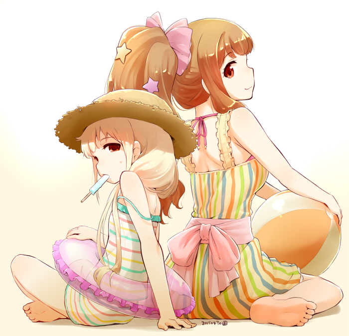 futaba anzu and moroboshi kirari (idolmaster and 1 more) drawn by nagian