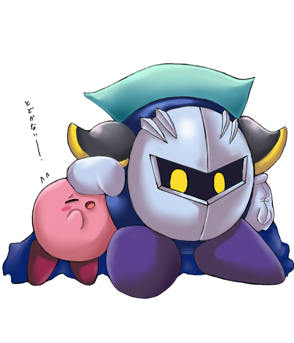kirby and meta knight (kirby) drawn by tsugu_(ikeikemetameta)