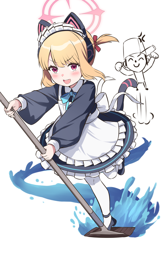 sensei, doodle sensei, and momoi (blue archive) drawn by s_(hdru2332)