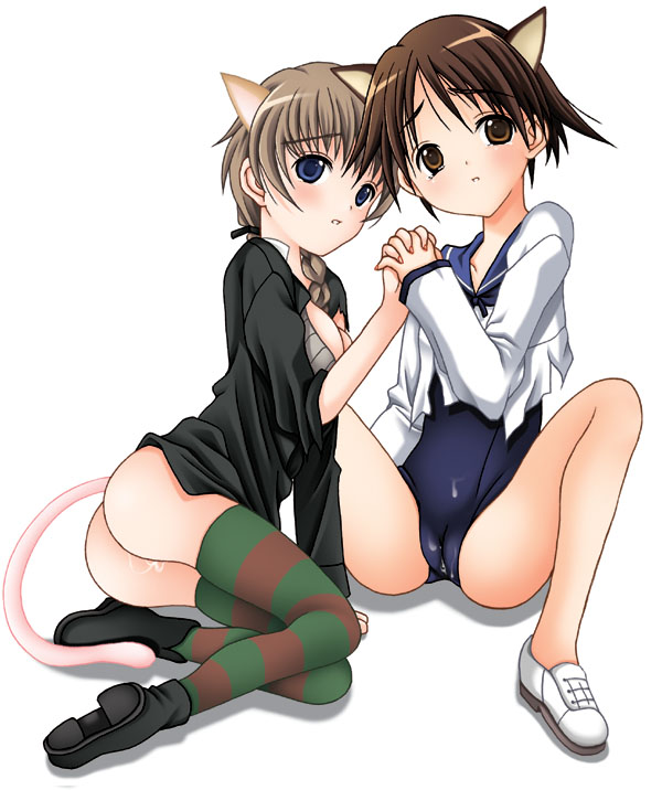 miyafuji yoshika and lynette bishop (world witches series and 1 more) drawn by rikky