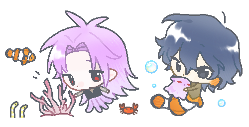 hatsutori hajime and utsugi noriyuki (saibou shinkyoku) drawn by emitou_fo
