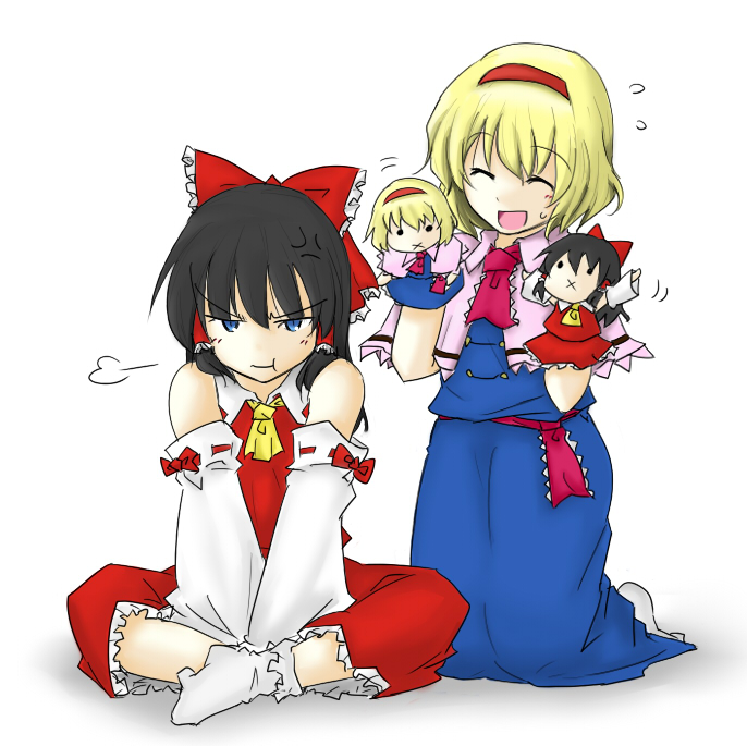 hakurei reimu and alice margatroid (touhou) drawn by lysander_z