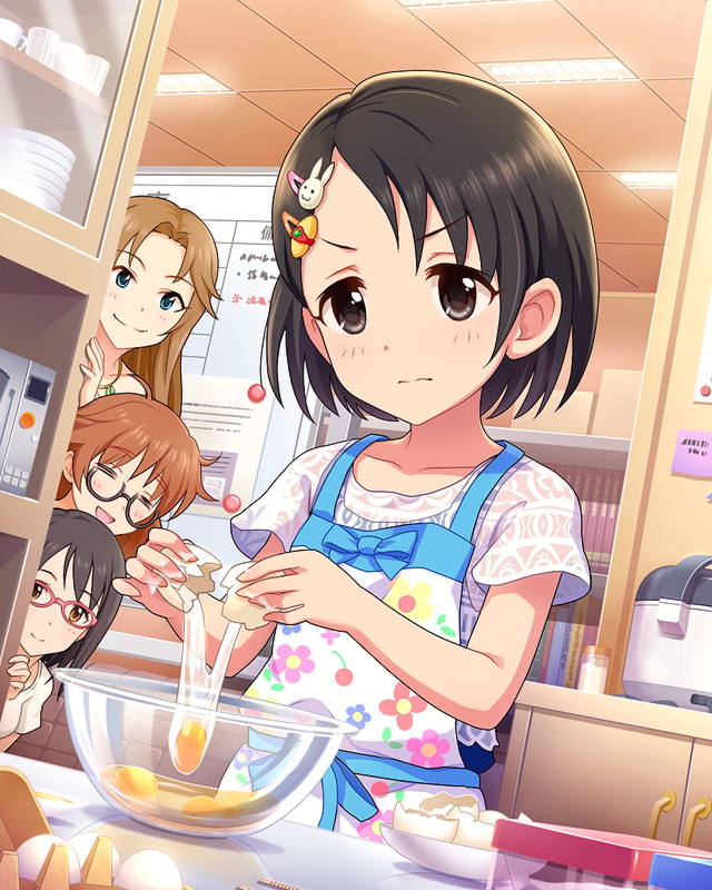 sasaki chie, araki hina, kamijo haruna, and matsumoto sarina (idolmaster and 1 more)