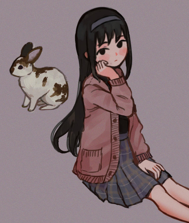 akemi homura (mahou shoujo madoka magica) drawn by io_(onisarashi)