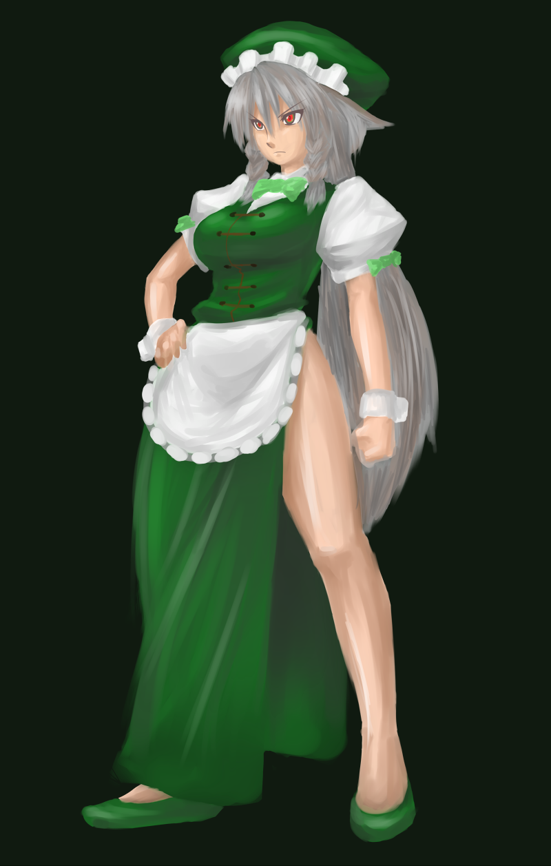 izayoi sakuya and hong meiling (touhou) drawn by scarlet_wolf