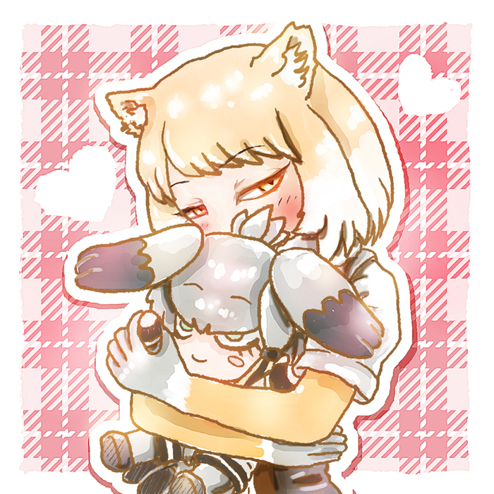 shoebill and tibetan fox (kemono friends) drawn by stealstitaniums
