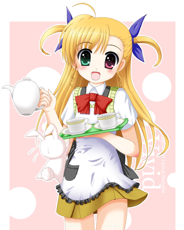 vivio and sacred heart (lyrical nanoha and 1 more) drawn by flipper