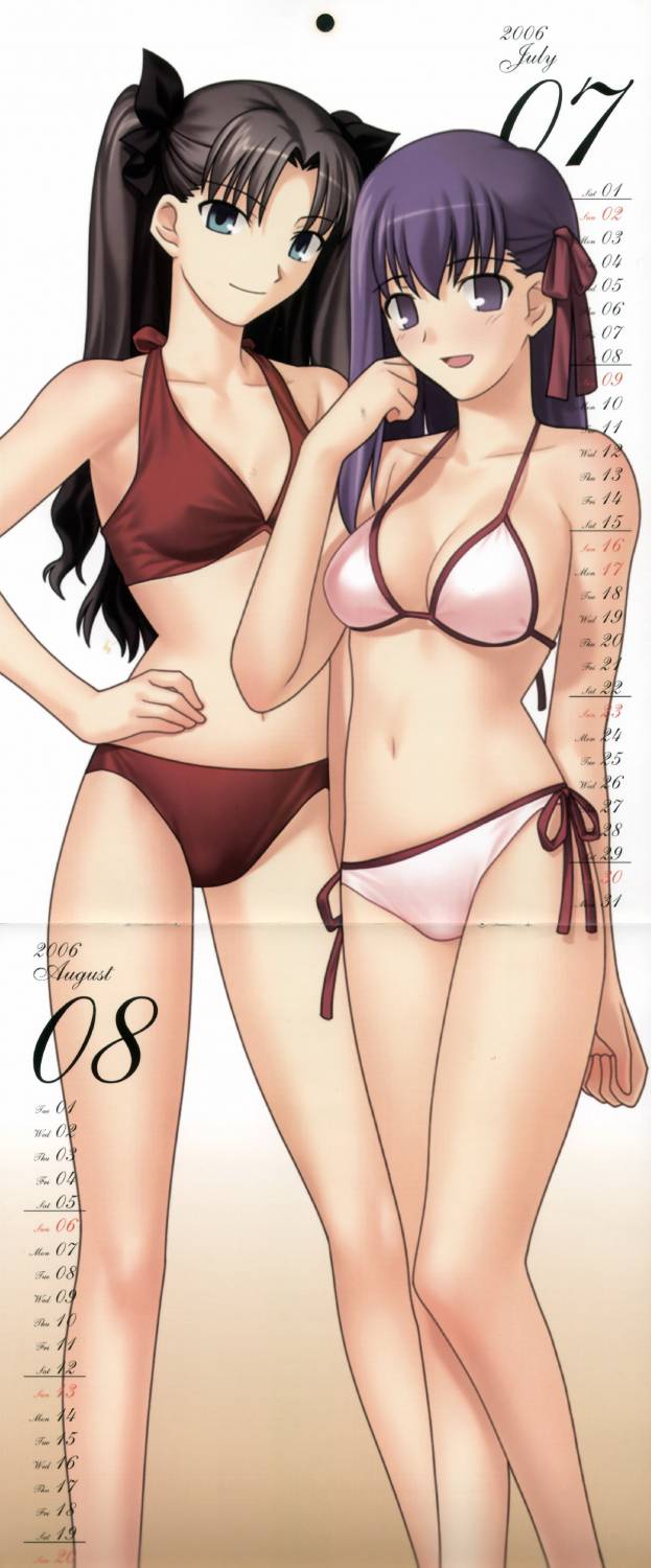tohsaka rin and matou sakura (fate and 1 more) drawn by takeuchi_takashi