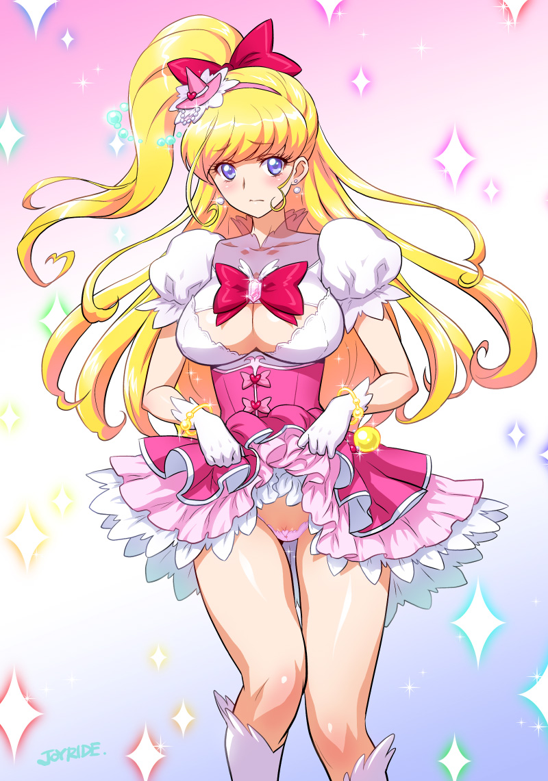 asahina mirai and cure miracle (precure and 1 more) drawn by joy_ride