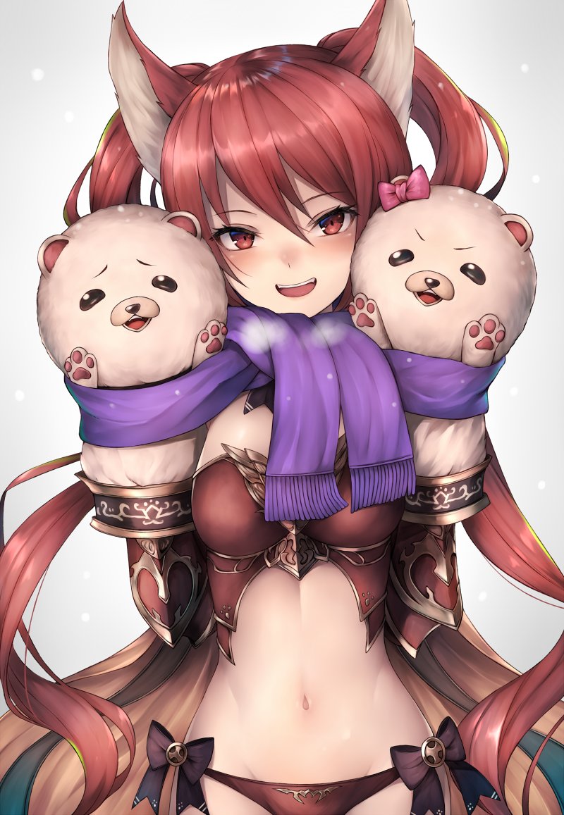 cerberus, mimi, and coco (granblue fantasy and 1 more) drawn by snm_(sunimi)