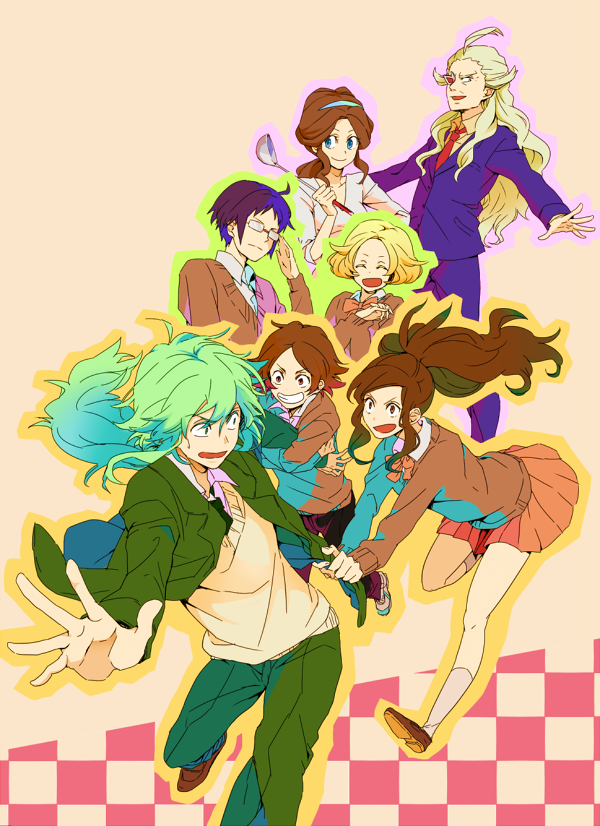 hilda, hilbert, n, bianca, cheren, and 2 more (pokemon and 1 more) drawn by machiko_(matiko)