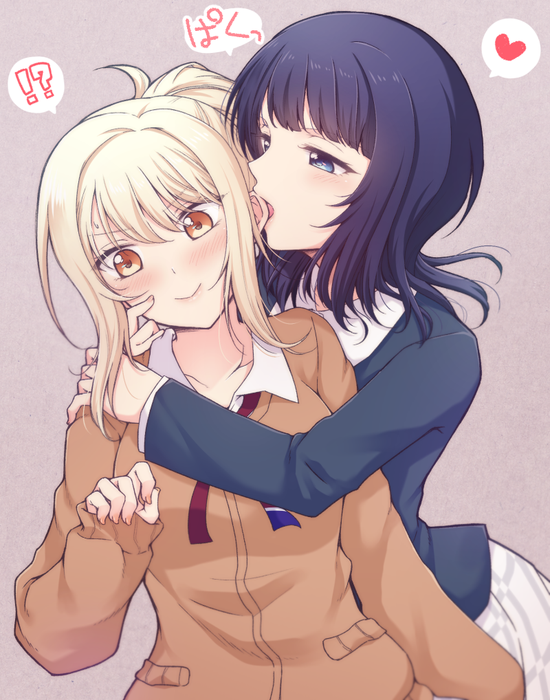 miyashita ai and asaka karin (love live! and 1 more) drawn by kuroda_roku_(345)
