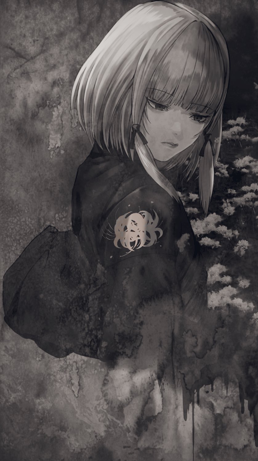 shiragiku (fatal frame and 1 more) drawn by gauss_<bokashi