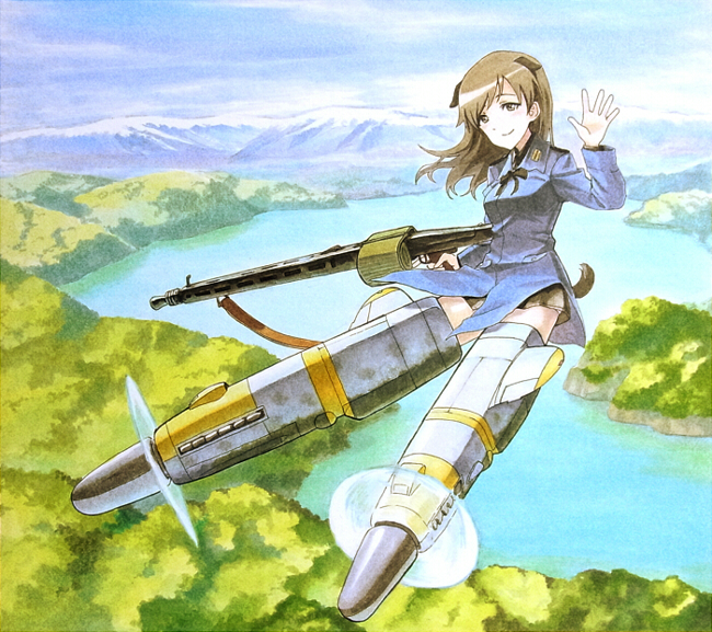johanna wiese (world witches series) drawn by shiratama_(hockey)