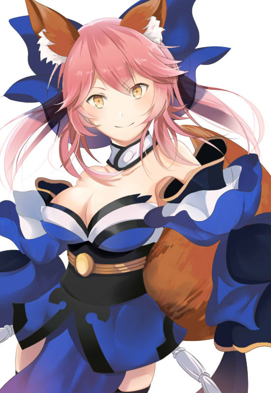 tamamo and tamamo no mae (fate and 4 more) drawn by kwhr_a
