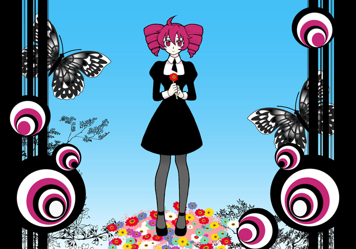 hatsune miku and kasane teto (vocaloid and 2 more) drawn by wakako1213