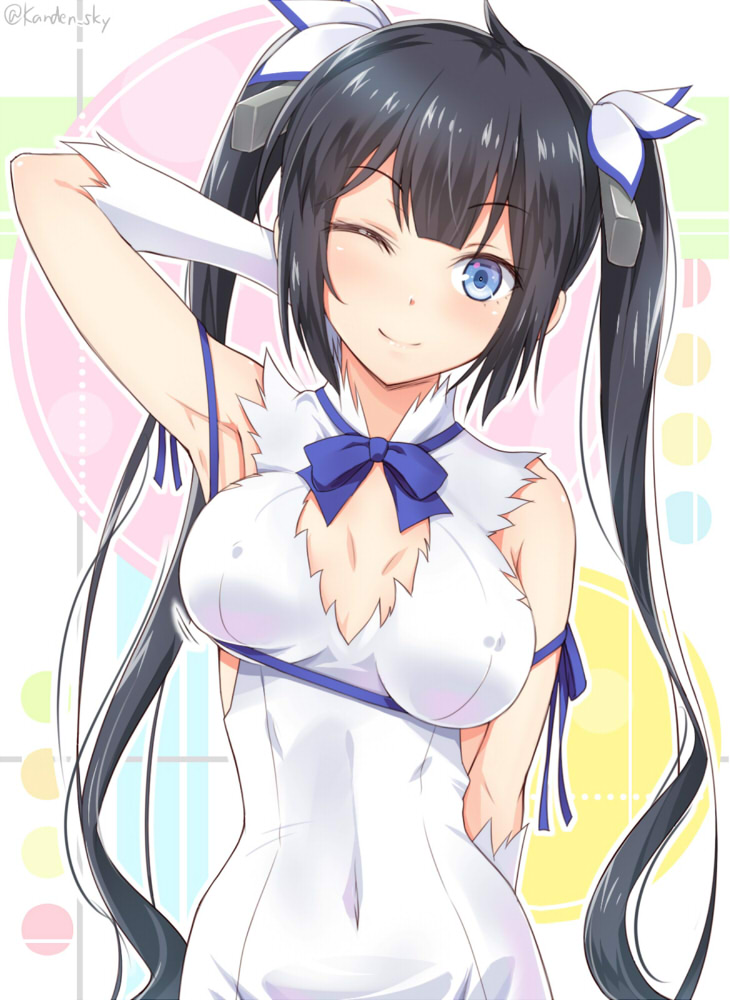 hestia (dungeon ni deai wo motomeru no wa machigatteiru darou ka) drawn by kanden_sky