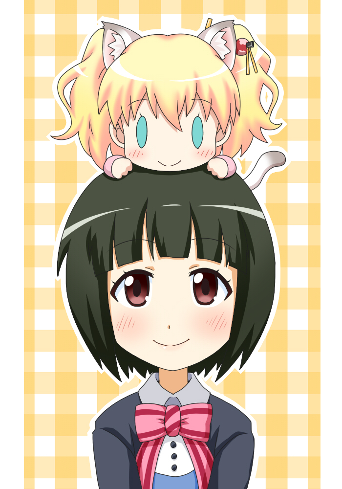 alice cartelet and oomiya shinobu (kin-iro mosaic) drawn by goriate