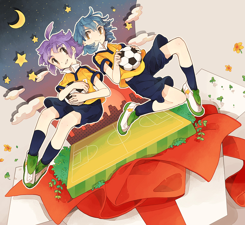 kariya masaki and kageyama hikaru (inazuma eleven and 1 more) drawn by nitanda_cona