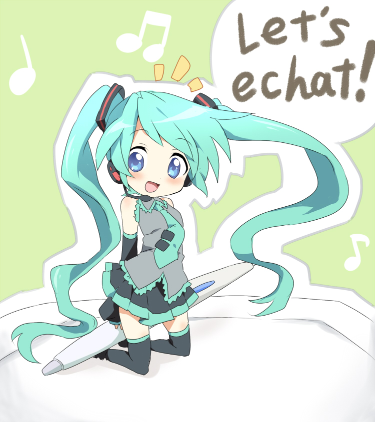 hatsune miku (vocaloid and 1 more) drawn by maruki_(punchiki)