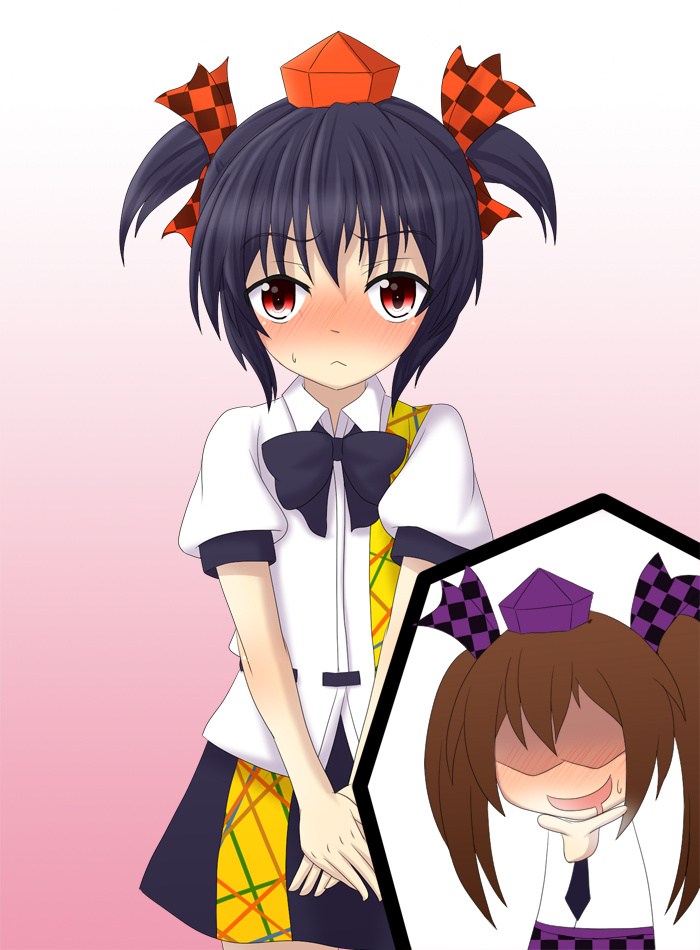 shameimaru aya and himekaidou hatate (touhou) drawn by teoi_(good_chaos)