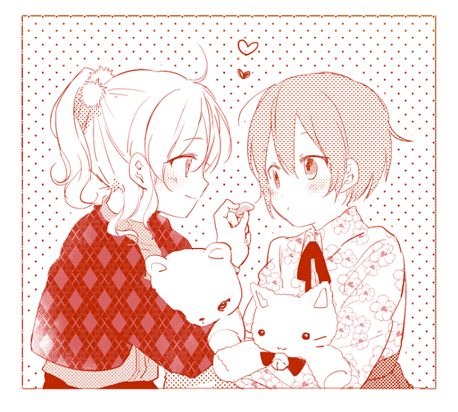 ayase eli and hoshizora rin (love live! and 1 more) drawn by kyokutsuki