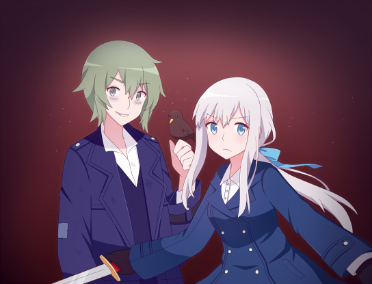 luna wyndell, apollo carson, and celes (midnight train) drawn by lydia_(thesoundoffreedom)