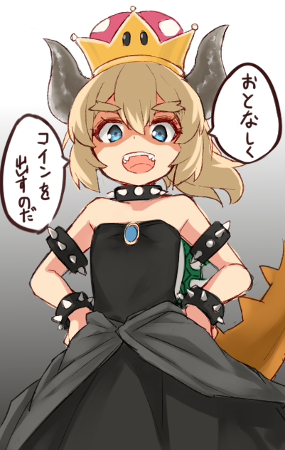 bowsette (mario and 1 more) drawn by orihiro0614