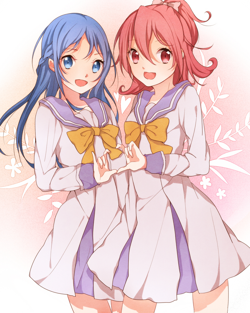 hishikawa rikka and aida mana (precure and 1 more) drawn by kosato_(0601yuka)