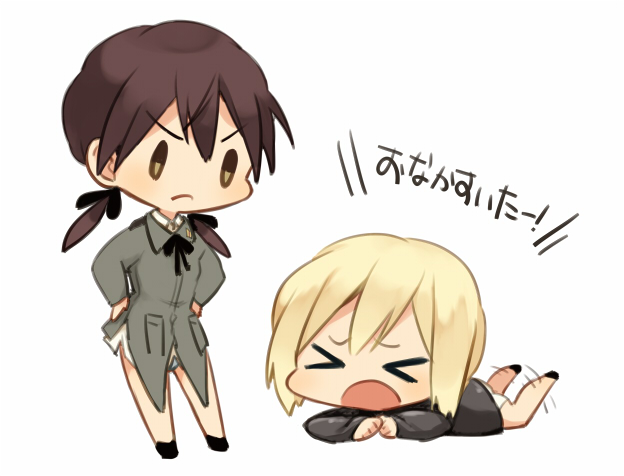 erica hartmann and gertrud barkhorn (world witches series and 1 more) drawn by kodamari