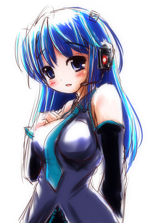 hatsune miku and arin (vocaloid and 1 more) drawn by marneko