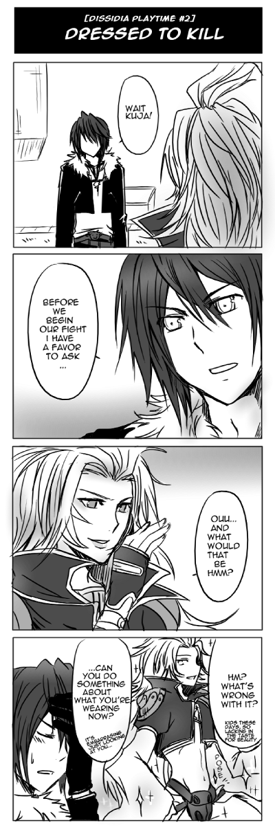 squall leonhart and kuja (final fantasy and 3 more) drawn by meru
