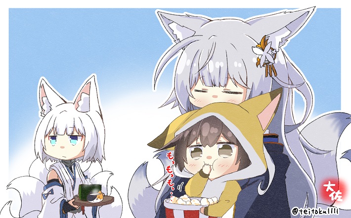 kaga and shinano (kantai collection and 1 more) drawn by taisa_(kari)