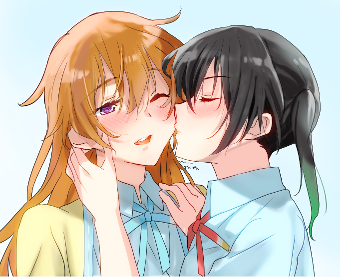 takasaki yu and konoe kanata (love live! and 1 more) drawn by hareta