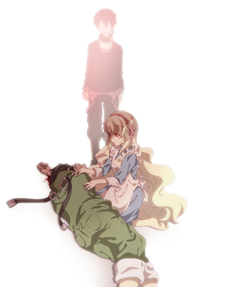 kozakura marry, seto kousuke, konoha, and dark konoha (kagerou project and 1 more) drawn by unomi_(makiron910)