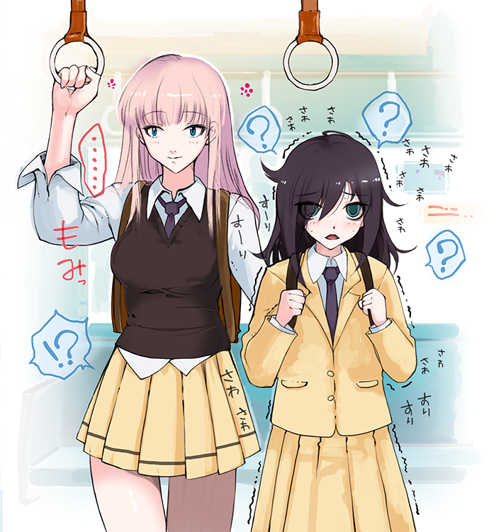 kuroki tomoko and katou asuka (watashi ga motenai no wa dou kangaetemo omaera ga warui!) drawn by shijimi_(osumashi)