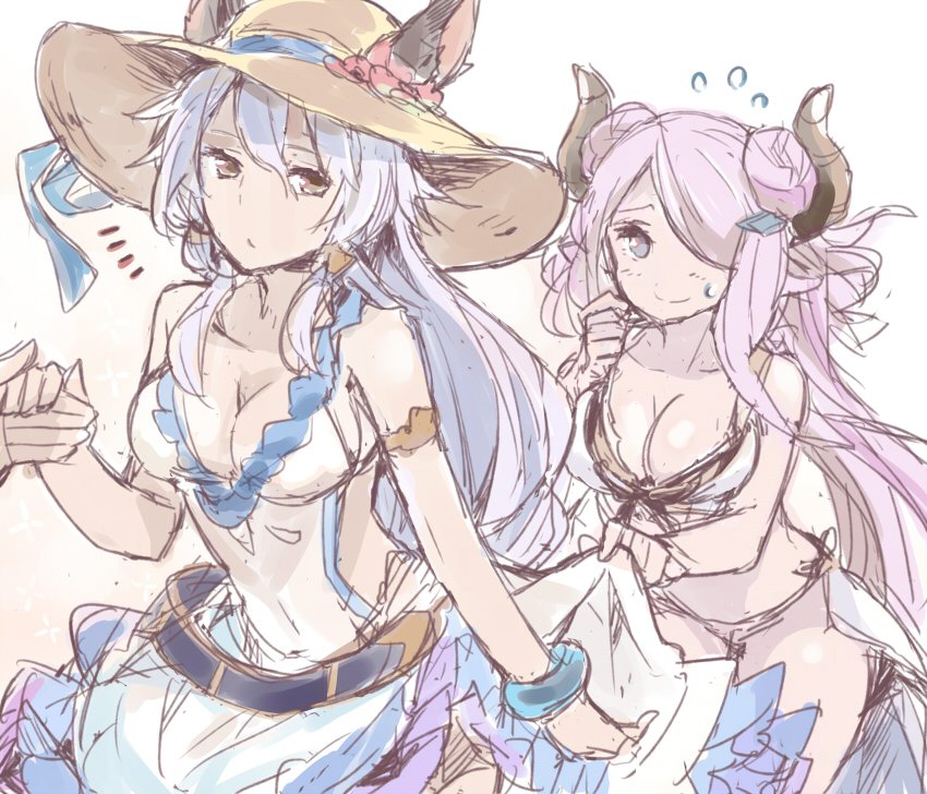 narmaya and heles (granblue fantasy) drawn by toromera