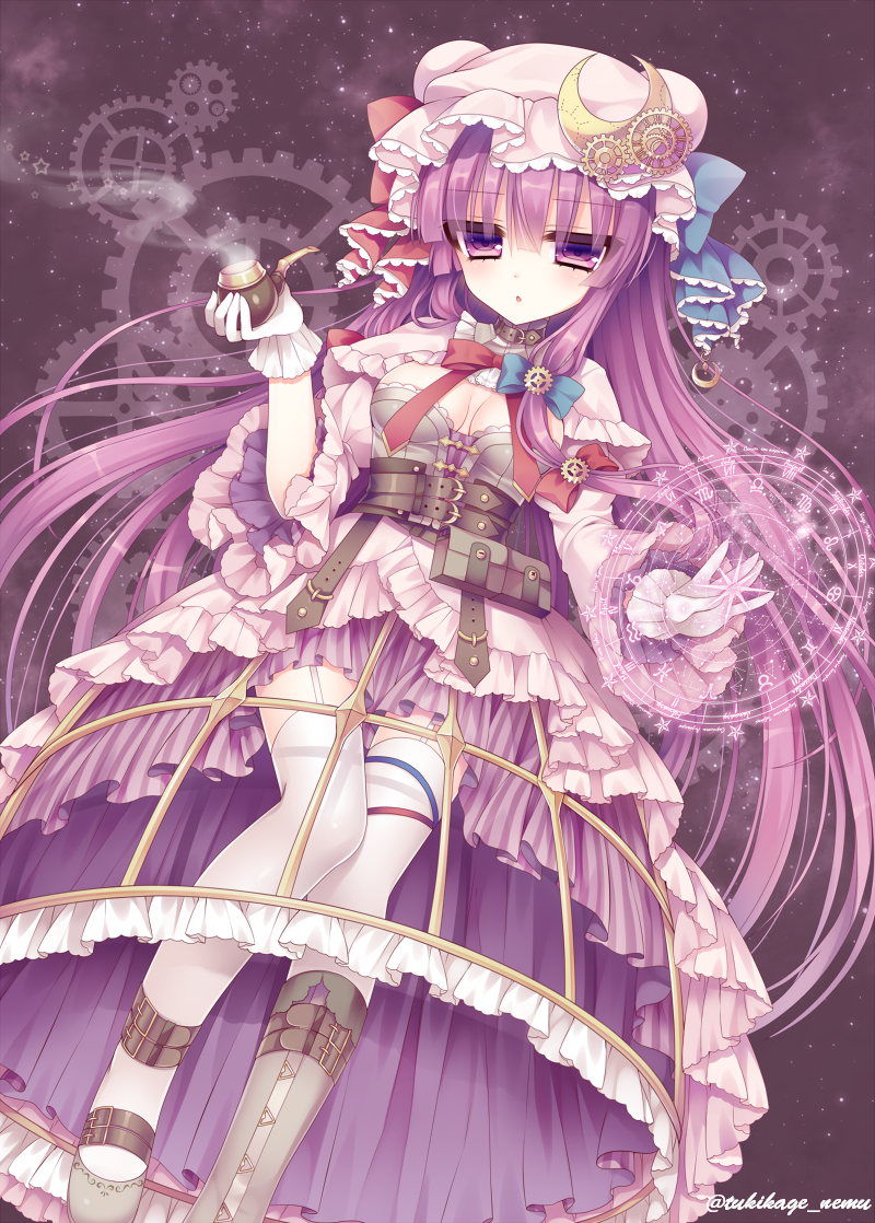 patchouli knowledge (touhou) drawn by tsukikage_nemu