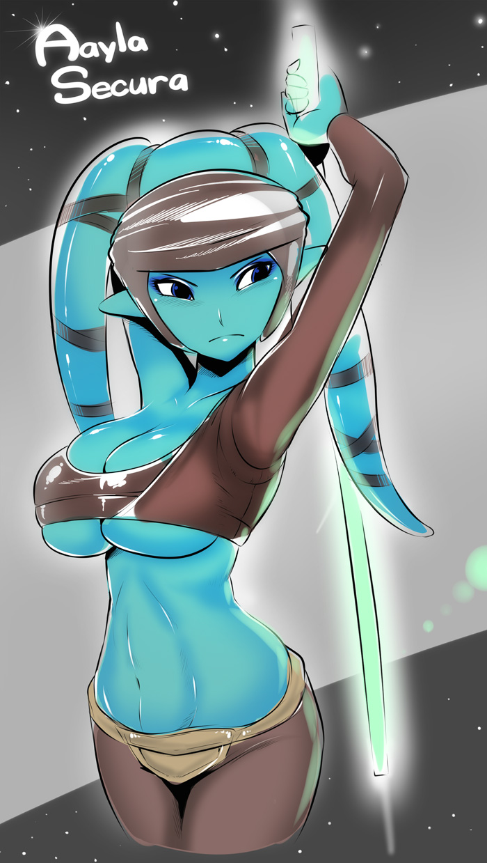 aayla secura (star wars) drawn by nasara